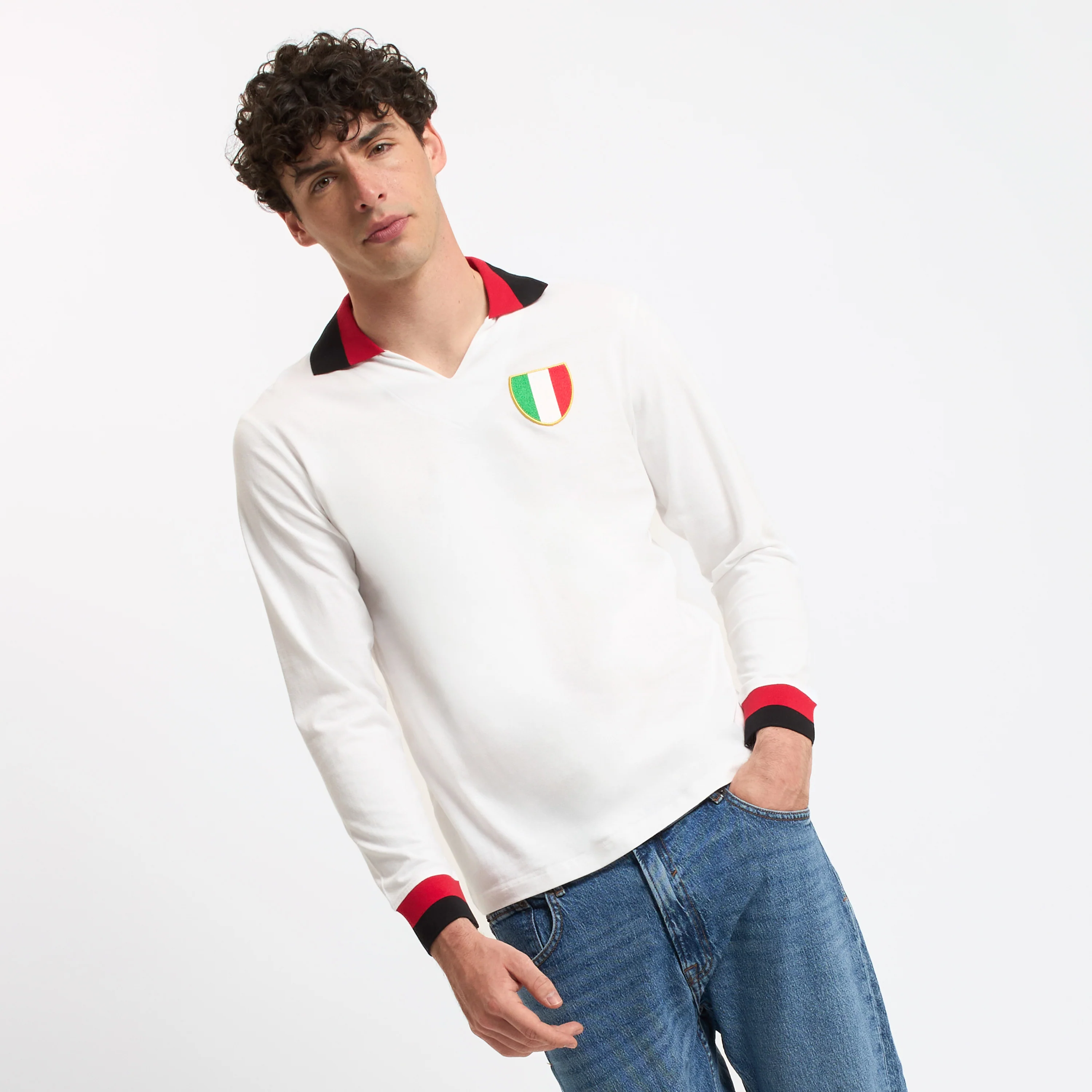 MAGLIA MILAN GARA STORICA FINALE COPPA DEI CAMPIONI 1963 - Image 3