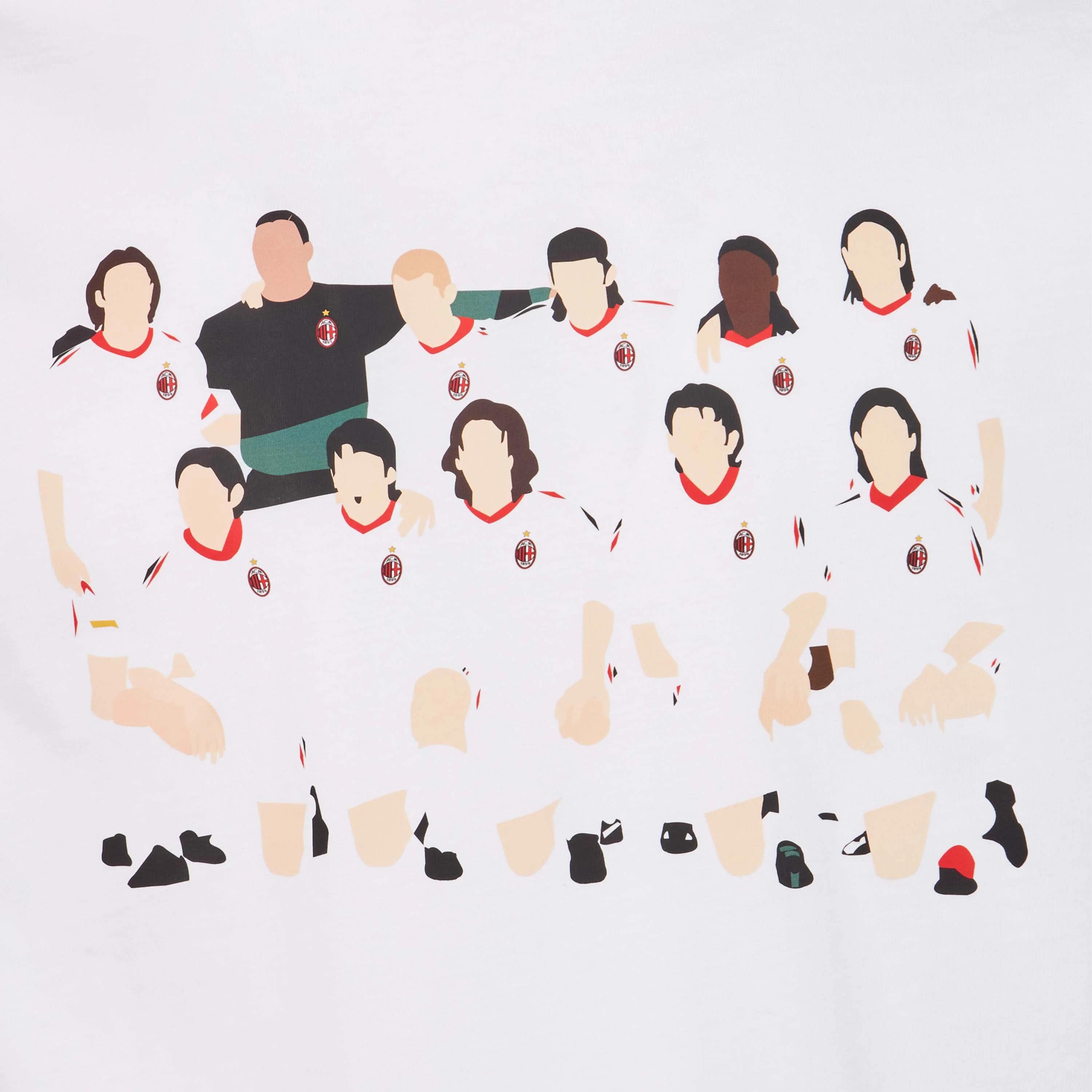 T-SHIRT CON STAMPA MILAN CHAMPIONS LEAGUE RETRO COLLECTION 2003 - Image 3