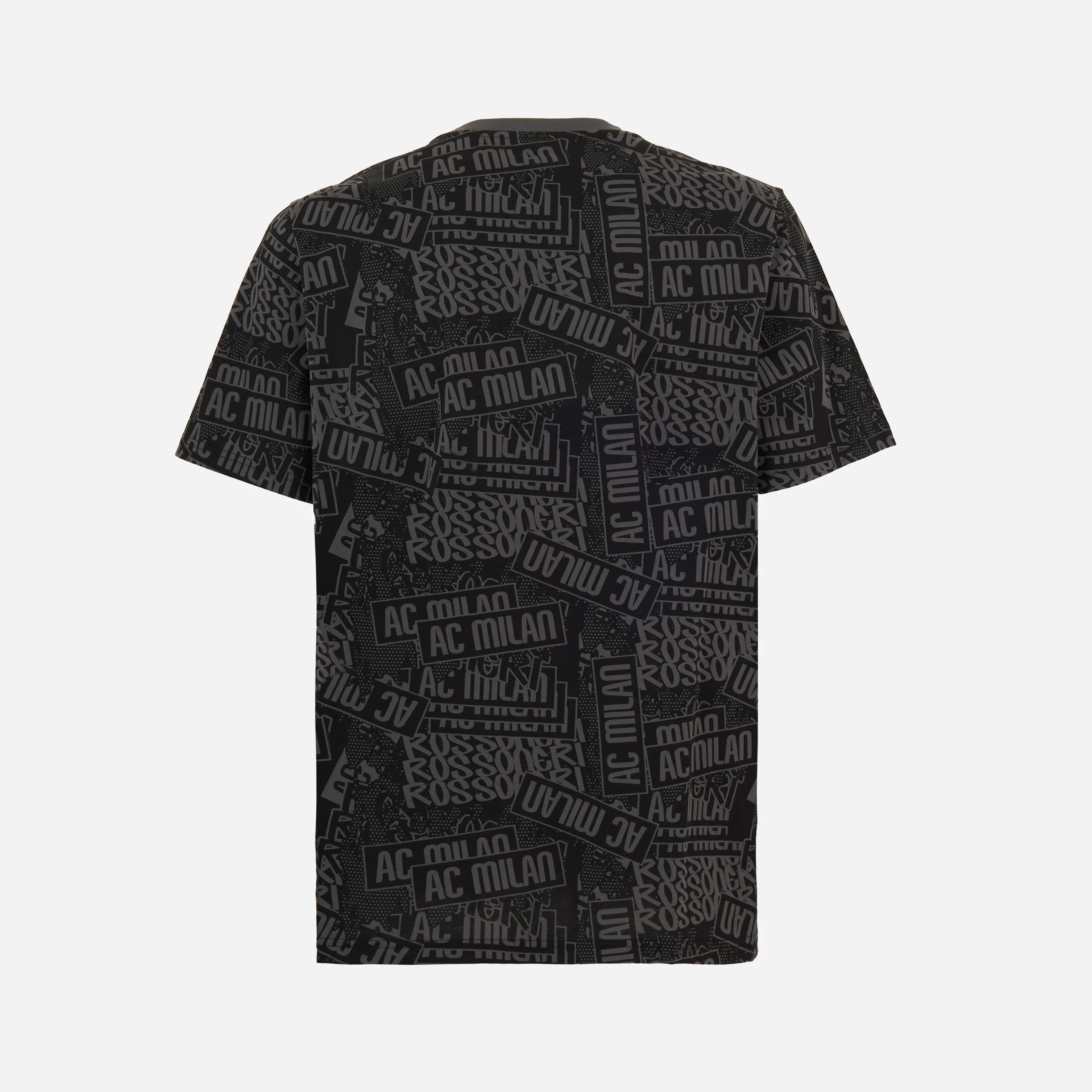 T-SHIRT NERA CON GRAFICA MILAN CULTURE - Image 2