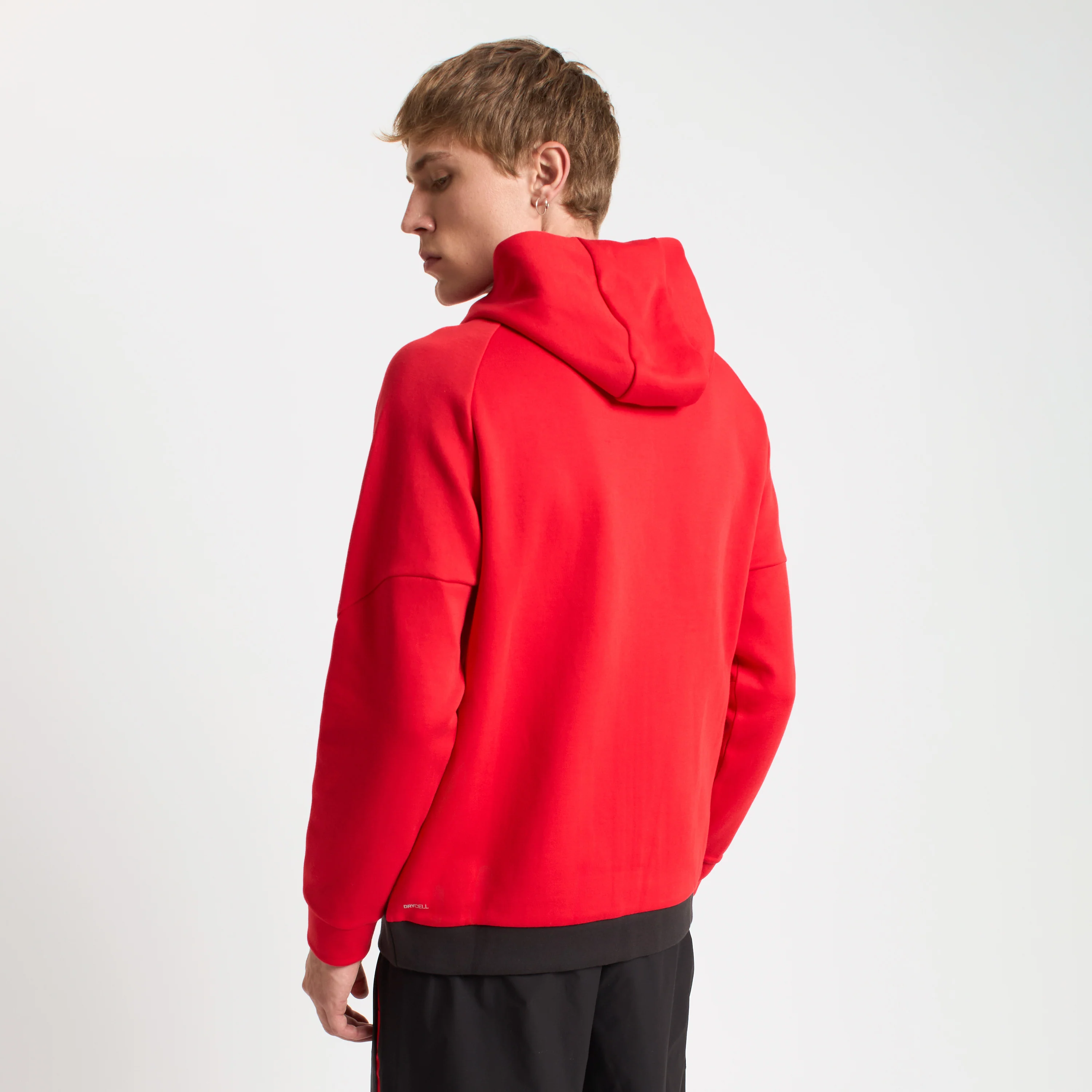FELPA ROSSA MILAN PUMATECH 2025/26 CON ZIP E CAPPUCCIO - Image 5