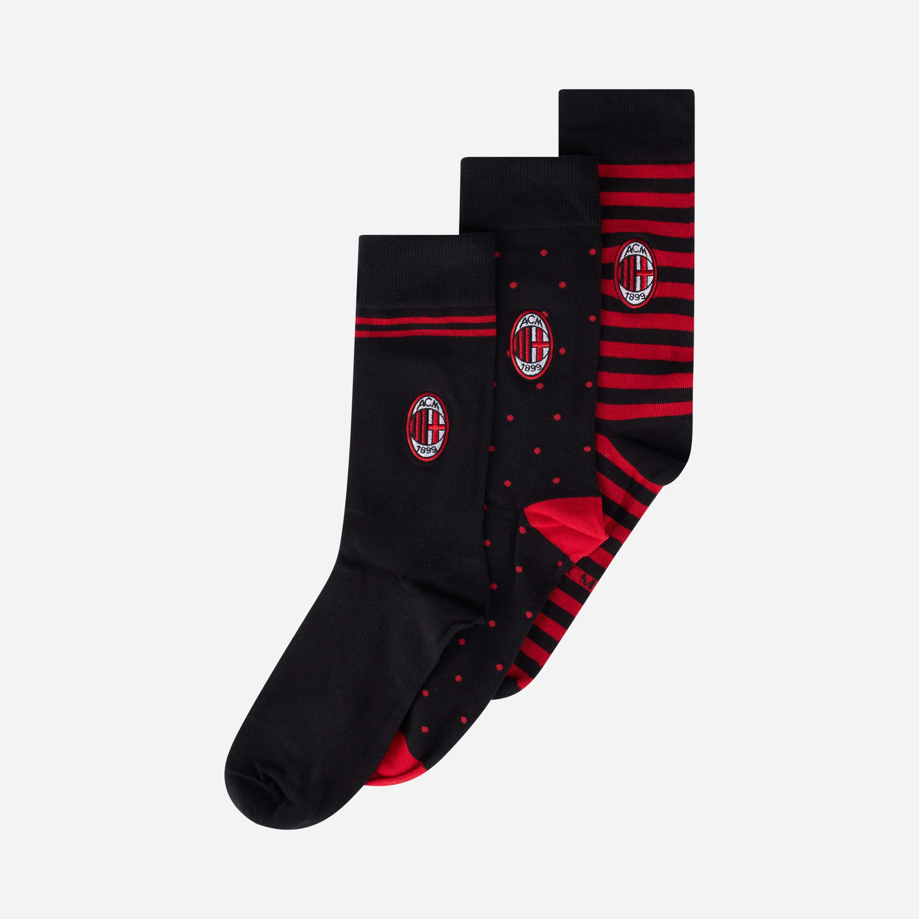 SET CALZE MILAN A FANTASIA CON LOGO
