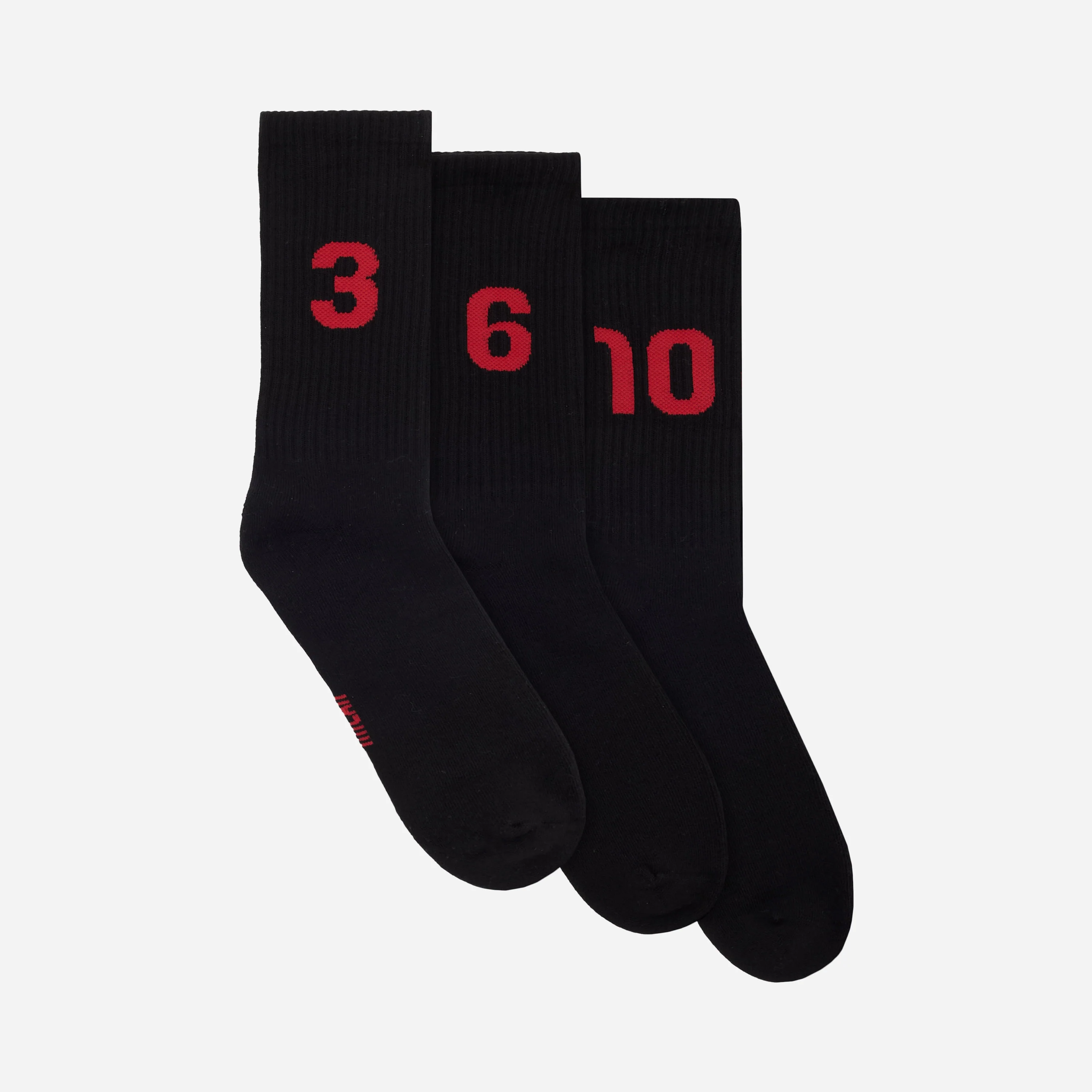 SET TRE CALZE MILAN CON NUMERI - Image 3