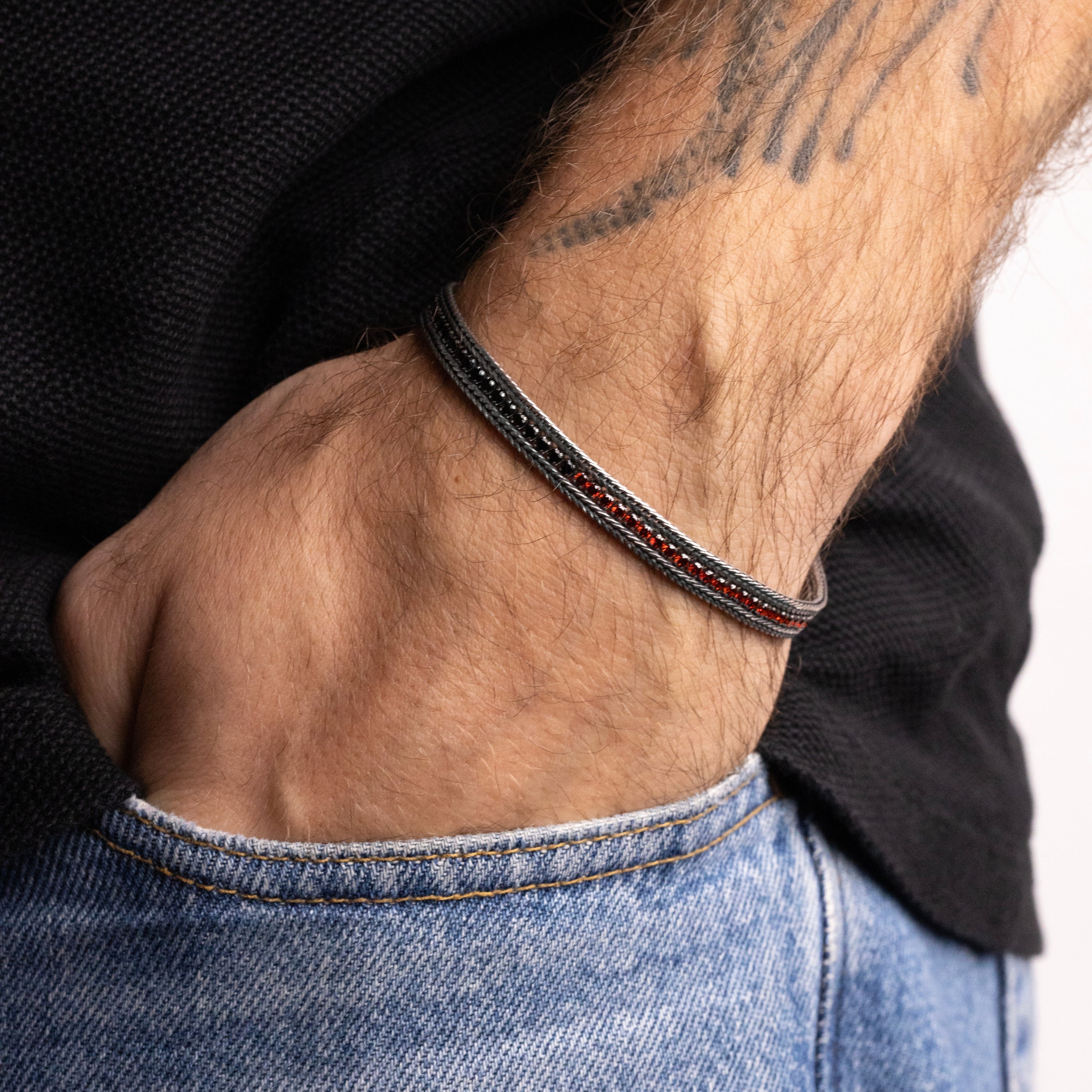 NOVE25 X MILAN - BRACCIALE TENNIS CON ZIRCONI - Image 4