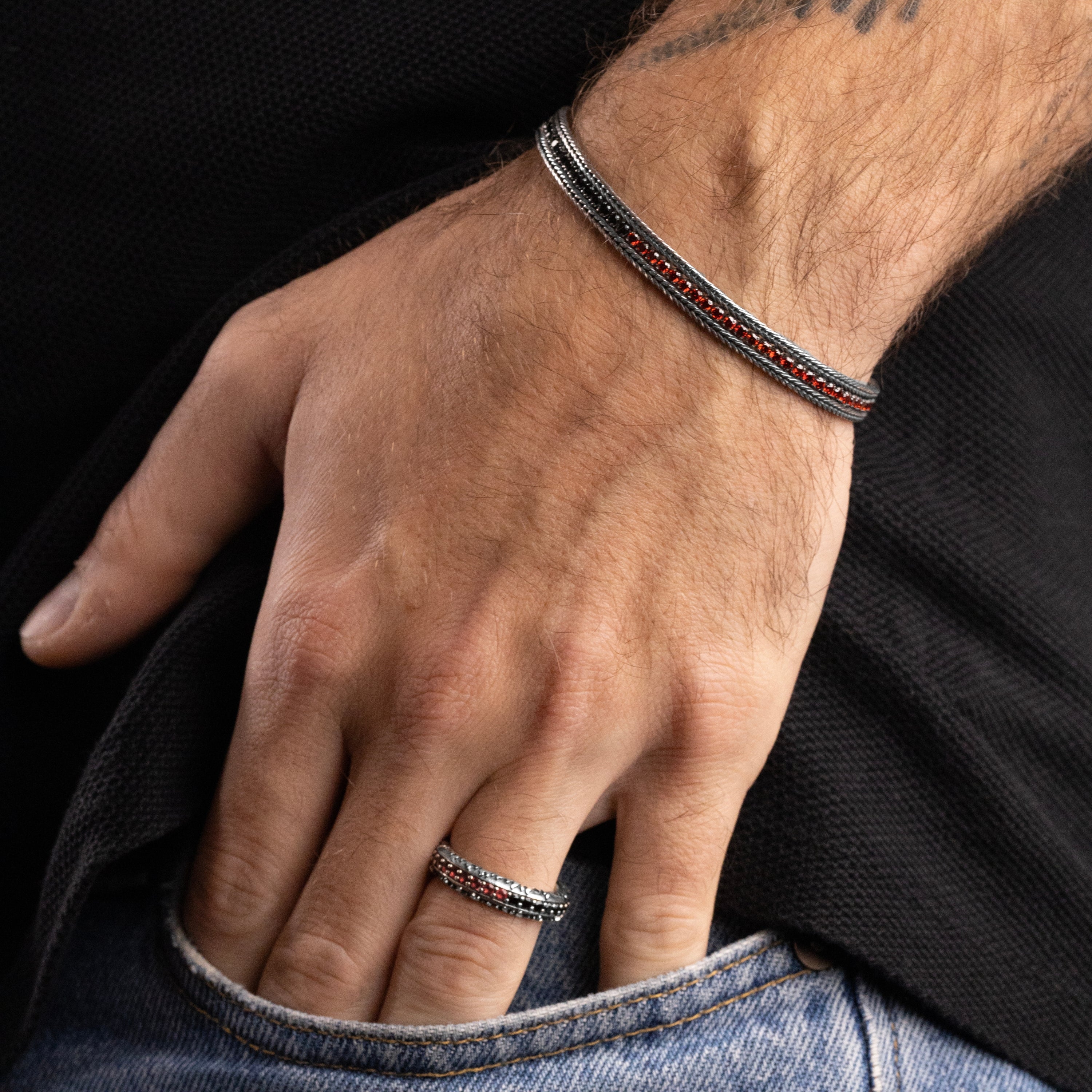 NOVE25 X MILAN - BRACCIALE TENNIS CON ZIRCONI - Image 5