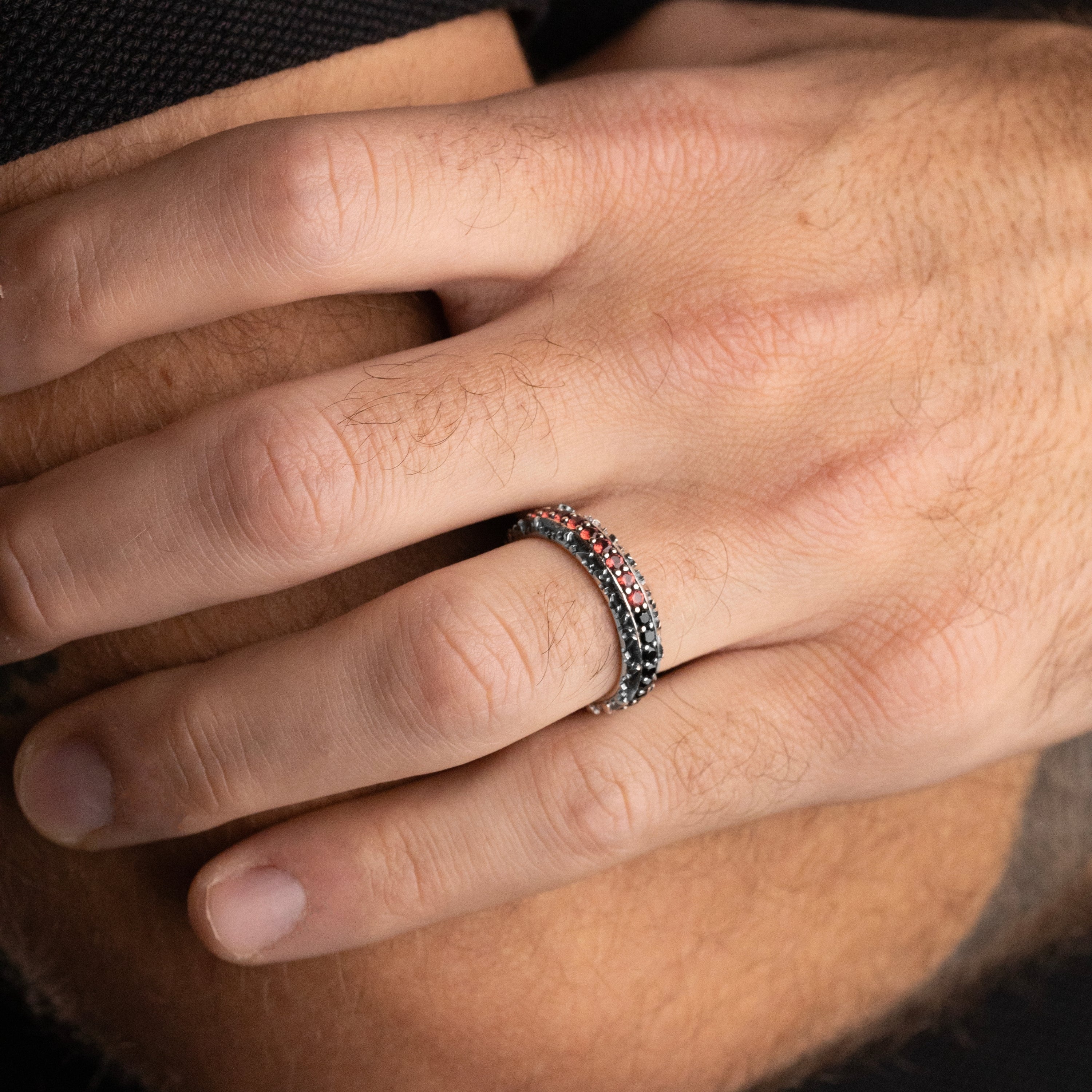 NOVE25 X MILAN - ANELLO CON ZIRCONI - Image 4