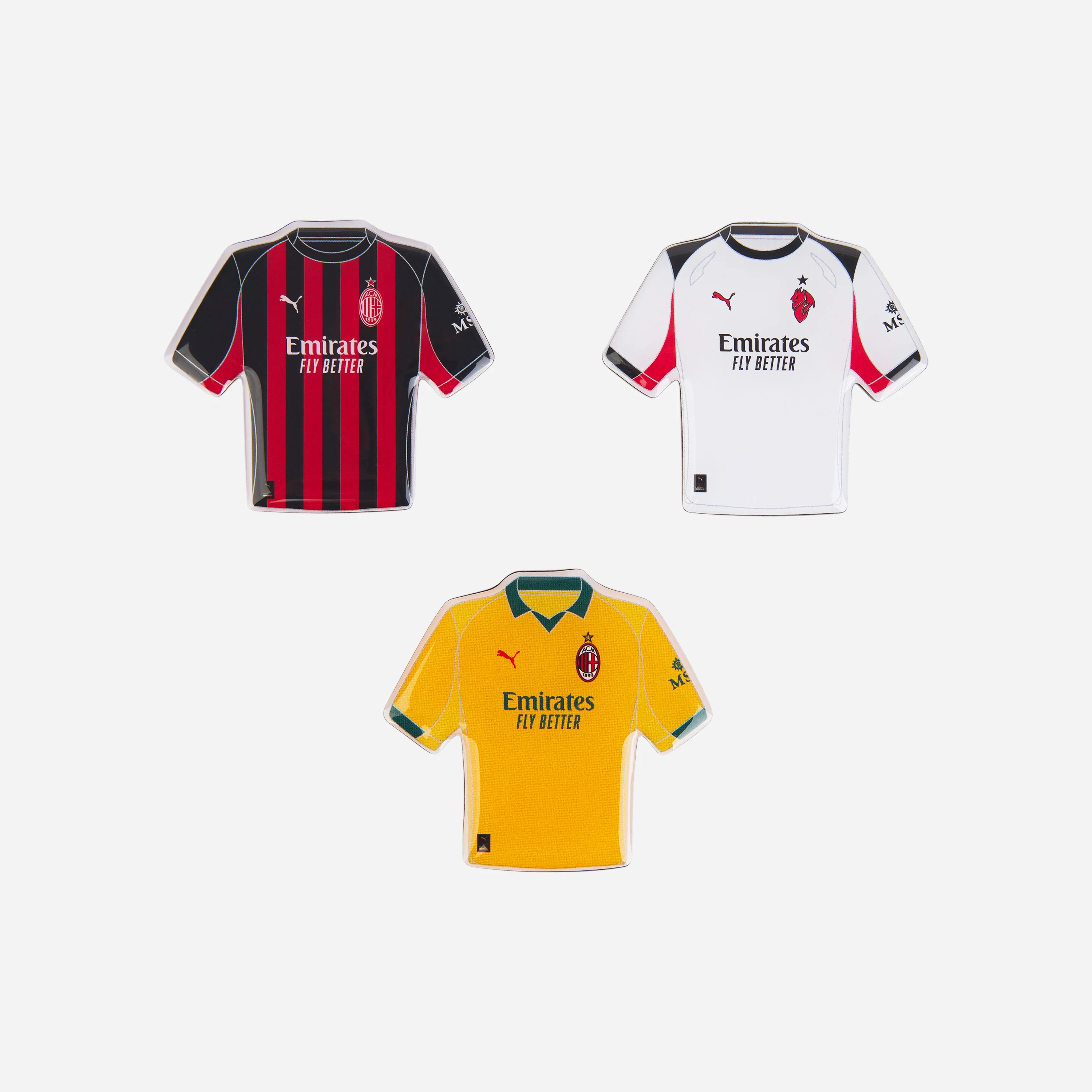 SET TRE MAGNETI MAGLIE MILAN 25/26