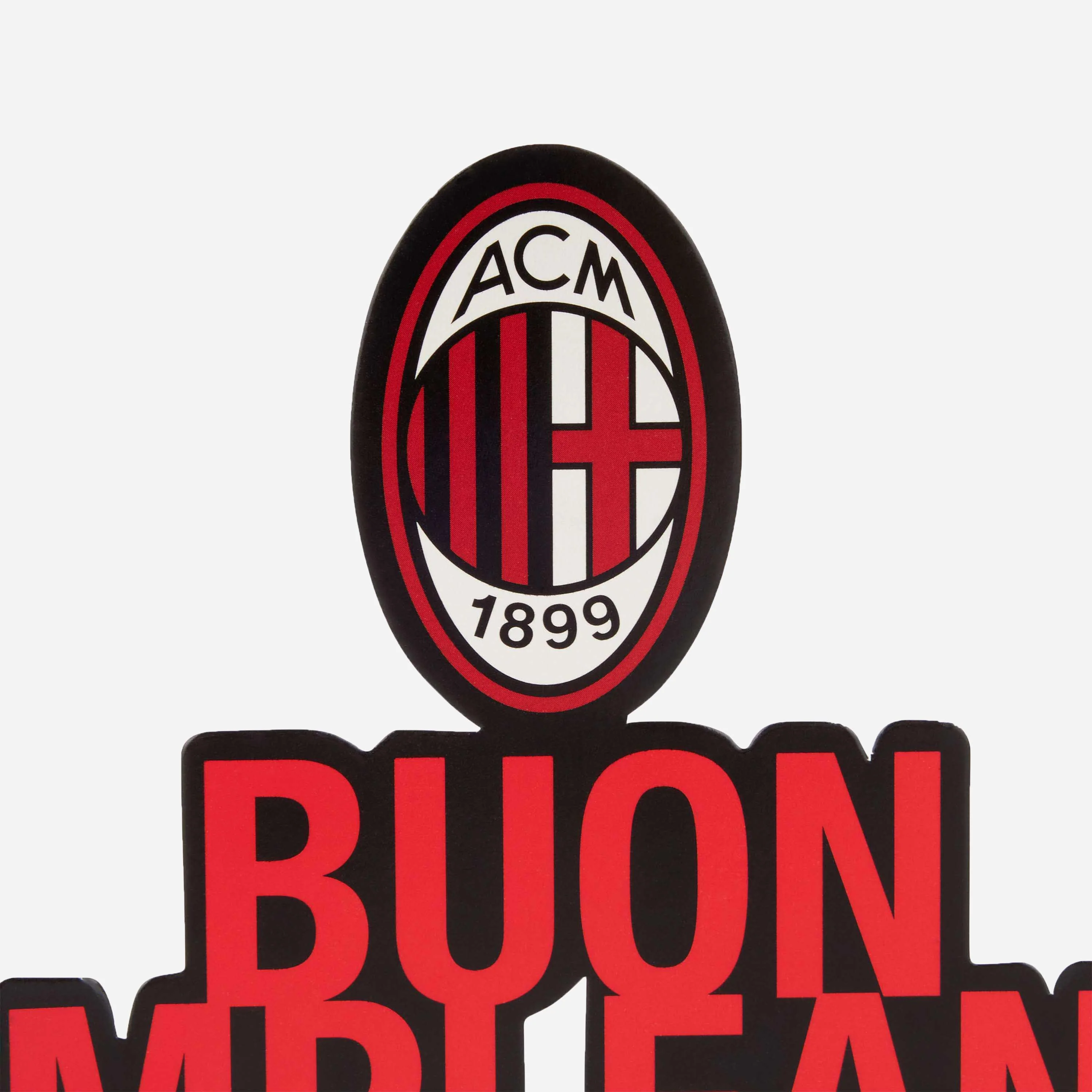 Decorazione Buon Compleanno Milan  L.18 x H.19 cm - Image 3