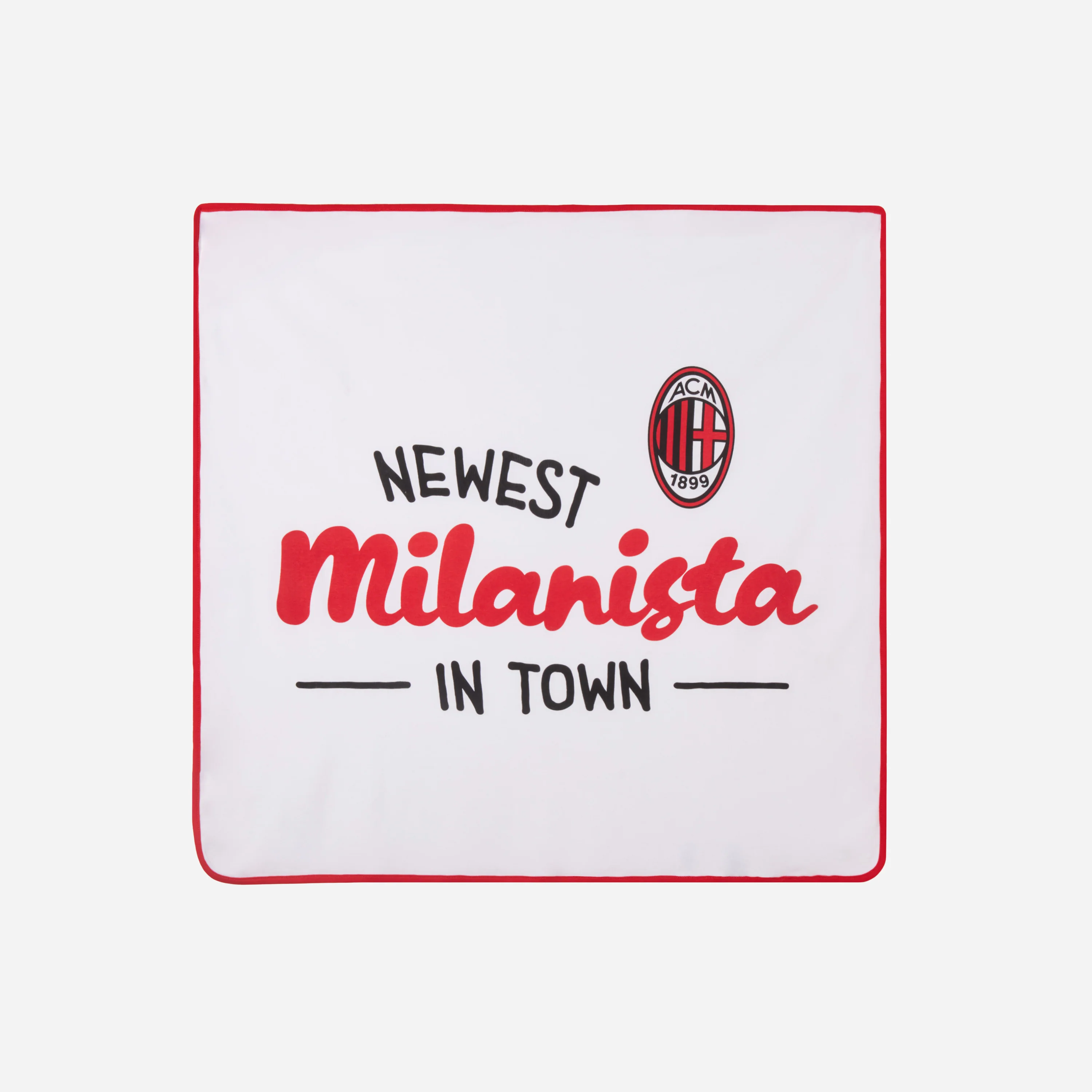 COPERTINA NEONATO BIANCA MILAN MILANISTA COLLECTION