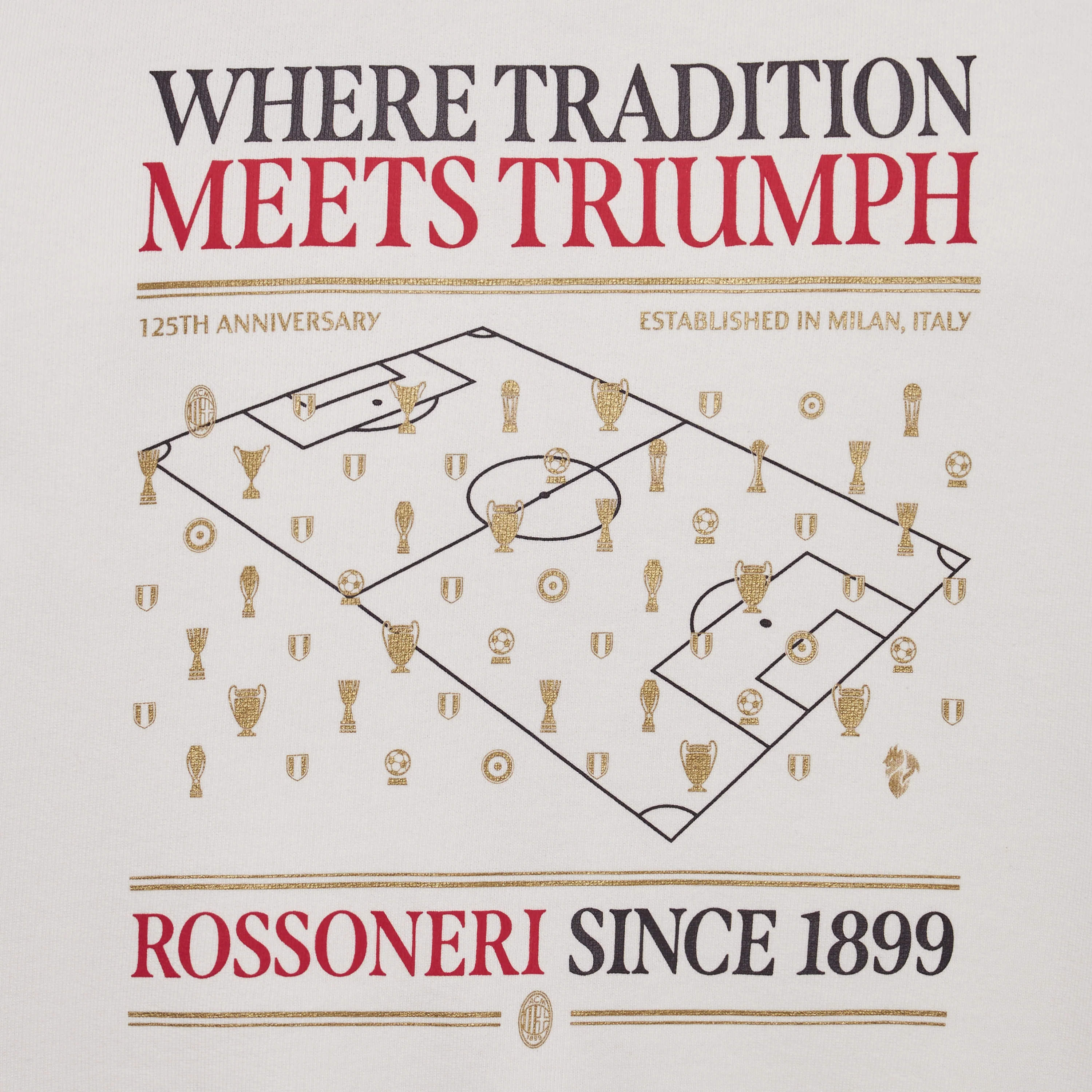 FELPA BIANCA BAMBINO - ROSSONERI SINCE 1899 - Image 4