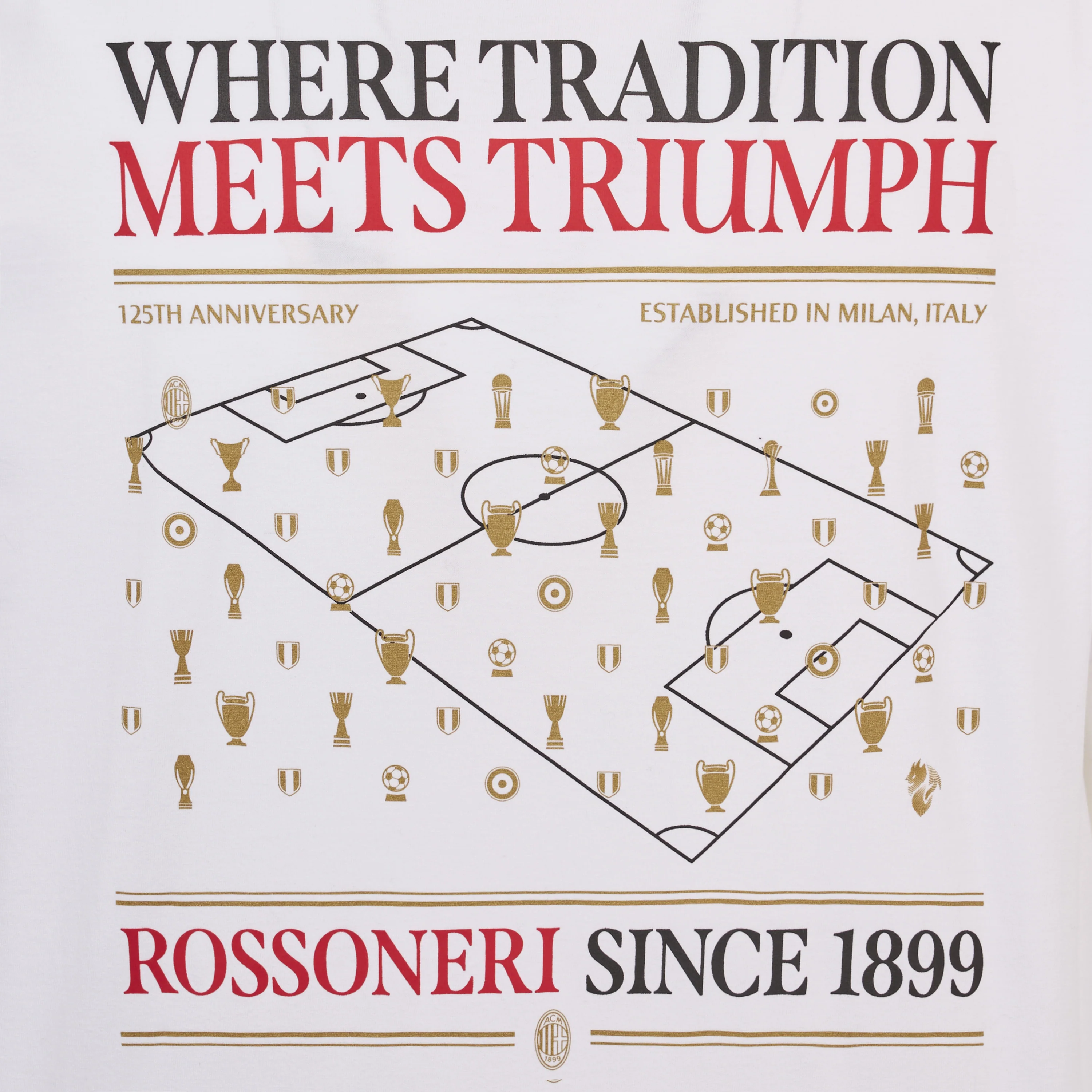 T-SHIRT BIANCA - ROSSONERI SINCE 1899 - Image 4
